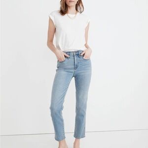Madewell Roadtripper Supersoft Stovepipe Jeans in Plattwood Wash Size 29